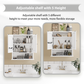 Smuxee Bathroom Cabinet over The Toilet Storage,Medicine Cabinet with Mirror Door