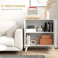 Smart FENDEE Wood Sideboard Buffet Kitchen Storage Cabinet with 2 Rattan Doors, White