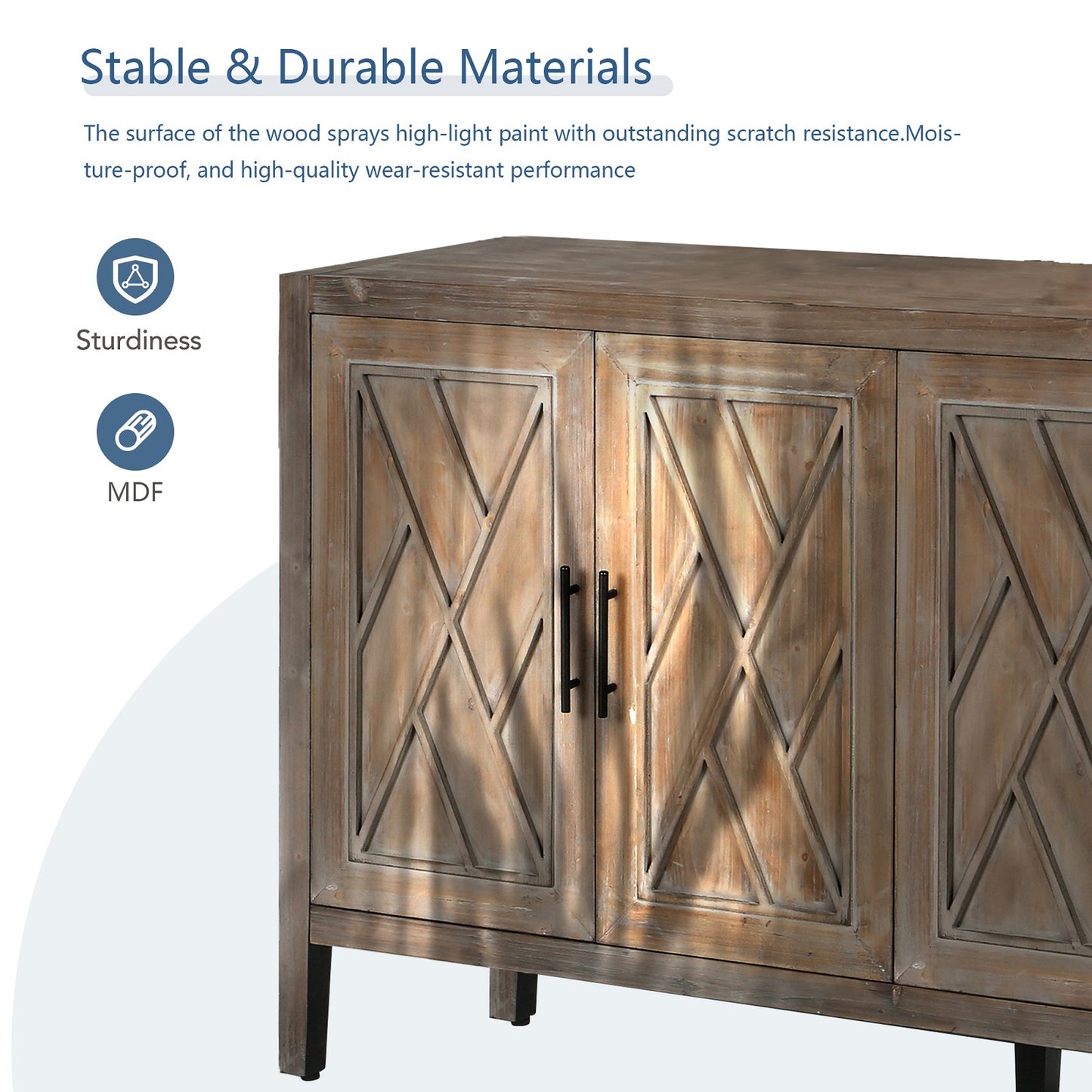 Algherohein Classical Sideboard Storage Cabinets, Kitchen Sideboards