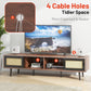 Algherohein Wood TV Stand for 70 Inch TV,Storage Cabinet Entertainment Center for TVs