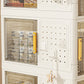 Algherohein Storage Bookcase with Wheels,Living Room or Kitchen Cart Cabinets