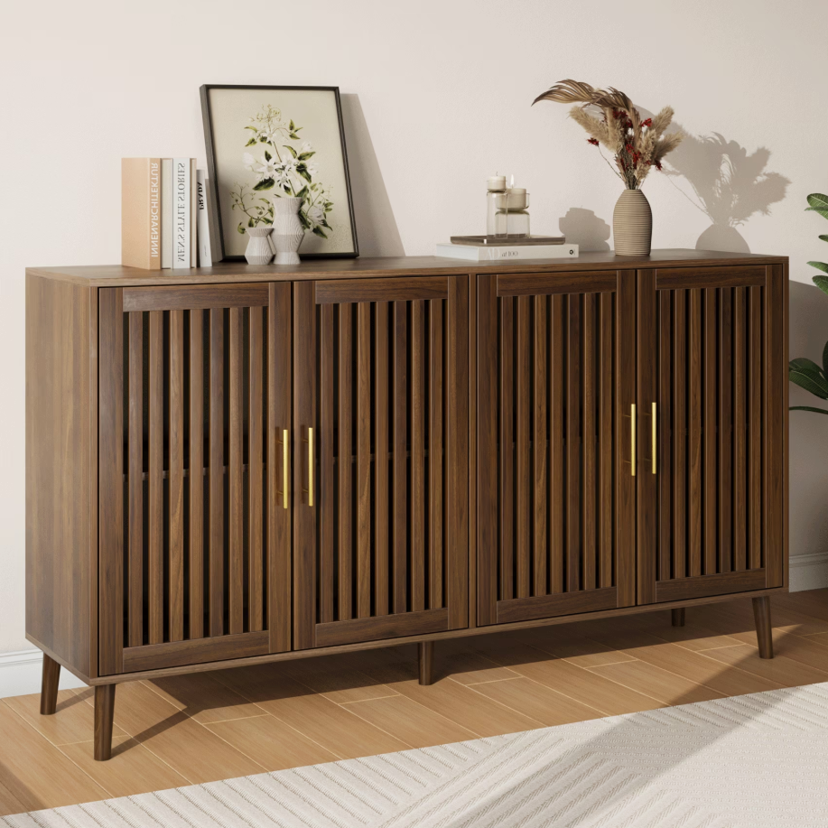 Algherohein Buffet Cabinet with Storage,Sideboard Kitchen Storage Cabinet with Adjustable Shelf