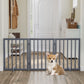 Semiocthome Ultra Wide Foldable Pet Gate for Doorway,Freestanding Dog Gates for Stairs