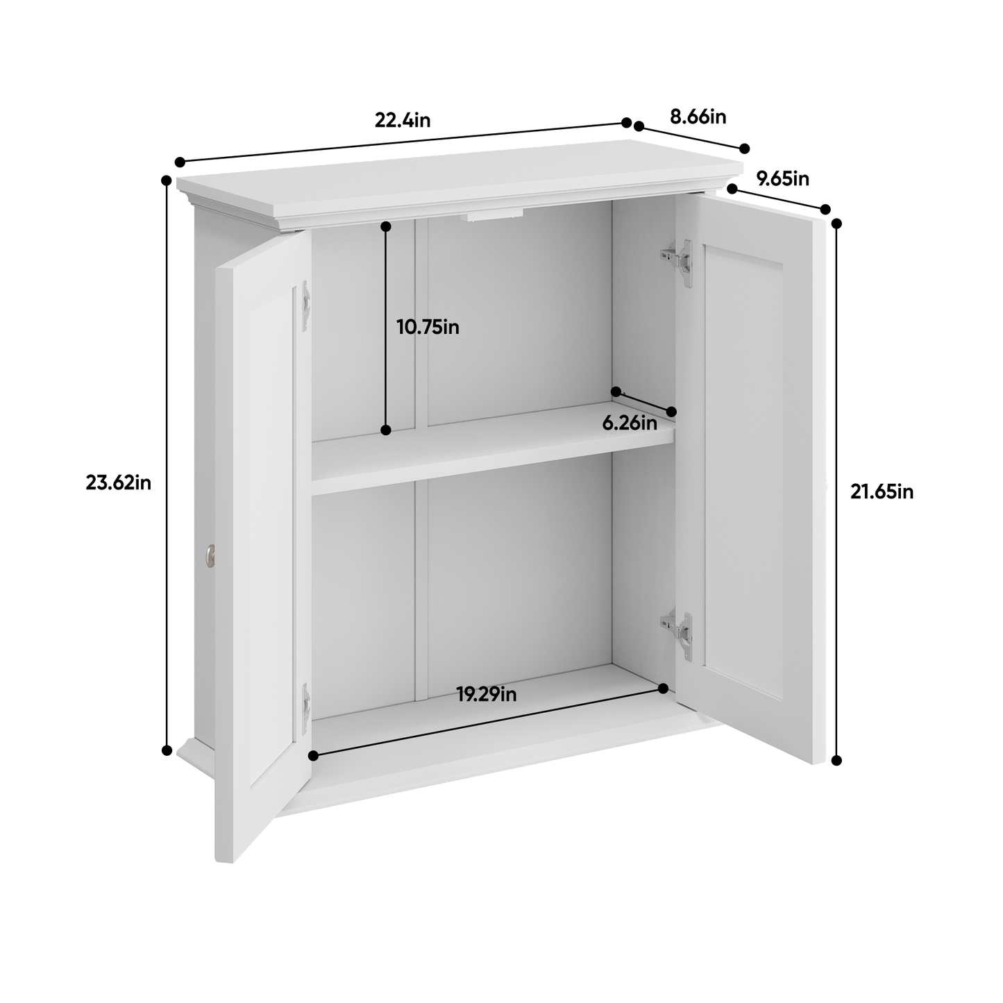 Smuxee Bathroom Storage with Bathroom Shelf