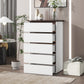 Algherohein Chest of Drawers White Dressers for Bedroom