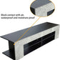 Algherohein TV Stand Entertainment Center with LED for 32-60 inch TV,57in L Screen TV Console Table