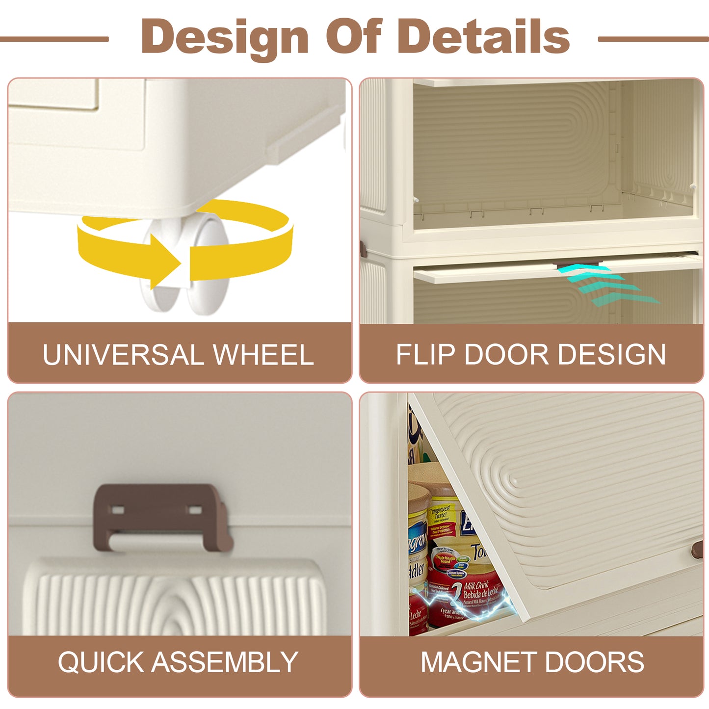 Algherohein Foldable Wardrobe Closet with 10 Clothes Rack and Rod,Closet Organizers and Storage