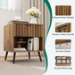 Algherohein Night Stands for Bedroom,Modern End Tables for Living Room with Fluted Drawer