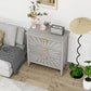 Algherohein Modern Chest of 3 Drawers,Dressers for Bedroom,Gray