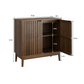 Algherohein Sideboard Cabinet with 4 Door & Adjustable Shelves, Kitchen Storage Organizer, Home Decor TV Stand for Living Room, Oak