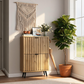Algherohein Slim Shoe Storage Cabinet with Flip-Down Drawers,Freestanding Shoe Organizer for Entryway