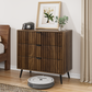 Algherohein Wood Dressers for Bedroom 3 Drawer,Chest of Drawers Walnut,Aldult