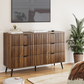 Algherohein Wood Dressers for Bedroom 3 Drawer,Chest of Drawers Walnut,Aldult