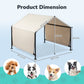 Smart FENDEE Pet Shade Shelter Tent for Large Medium Dogs,4'x4'x3' Outdoor Sun Rain Canopy Pet House