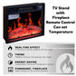 Algherohein Fireplace TV Stand for 65 inch TV,57.8in L Electric Fireplace Entertainment Center