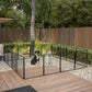 Smart FENDEE Dog Playpen Heavy Duty Pet Fence Metal Exercise Pens Outdoor