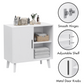 Algherohein Kitchen Island Pantry Storage Cabinets with Door,Coffee Bar Buffet Cabinet,White