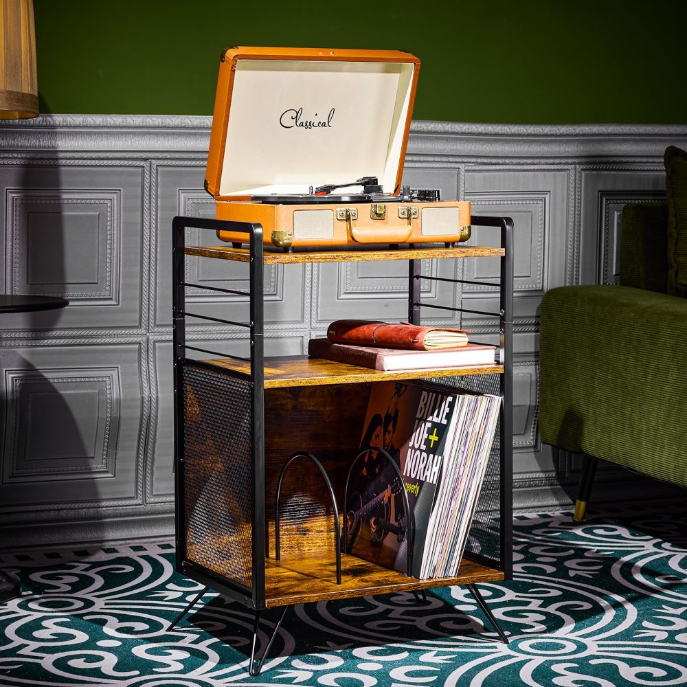Smuxee Retro Record Player Stand