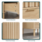 Smuxee Bathroom Vanity with Sink, Freestanding Wood Bathroom Storage Cabinet with Drawer & Doors