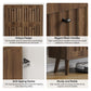 Semiocthome 31.5" Shoe Cabinet with 2 Flip Drawers, Farmhouse Shoe Rack for Entryway ,Walnut