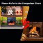 Algherohein Fireplace TV Stand for 65 inch TV,57.8in L Electric Fireplace Entertainment Center