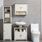 Smuxee Farmhouse Bathroom Vanity with Sink,Bathroom Storage Cabinet with Doors and Shelves,White