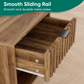 Algherohein Night Stands for Bedroom,Modern End Tables for Living Room with Fluted Drawer