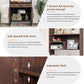 Semiocthome 75.9" Wooden Bookcase with Storage Doors and drawer Display Rack for Living Room,Brown