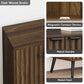 Smart FENDEE Sideboard Buffet Cabinet with Adjustable Shelf and 4 Doors,Living Room,Kitchen,Walnut