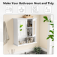 Smuxee Bathroom Cabinet over The Toilet Storage,Medicine Cabinet with Mirror Door