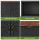 Smuxee Bathroom Cabinet Storage with Bathroom Shelf, Over the Toilet Storage Wall Cabinet