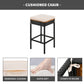 Algherohein Wood Patio Table and Chairs Set, Outdoor Furniture Sets Dining and Bar