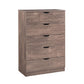 Algherohein Wood Tall Dresser with 5 Drawer for Bedroom,Storage Cabinet Chest of Drawers,Adult