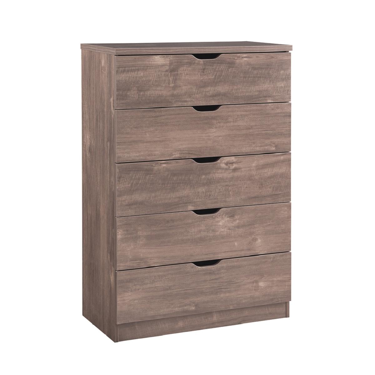 Algherohein Wood Tall Dresser with 5 Drawer for Bedroom,Storage Cabinet Chest of Drawers,Adult