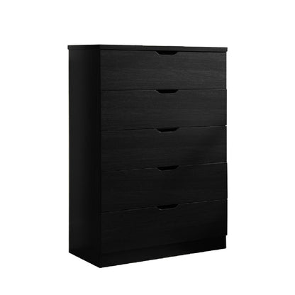 Algherohein Wood Tall Dresser with 5 Drawer for Bedroom,Storage Cabinet Chest of Drawers,Adult