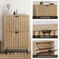 Algherohein Slim Shoe Storage Cabinet with Flip-Down Drawers,Freestanding Shoe Organizer for Entryway