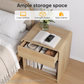 Semiocthome Modern Nightstand Set of 2 with Rounded Corners, Bedside Table for Bedroom, Oak