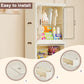 Algherohein Foldable Wardrobe Closet with 10 Clothes Rack and Rod,Closet Organizers and Storage
