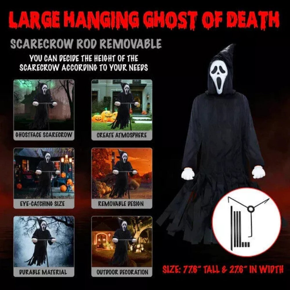 Algherohein Halloween Outdoor Decoration,Ghosts Scream Scarecrow Flying