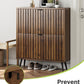 Smart FENDEE Shoe Cabinet with 2 Flip Drawers Freestanding Shoe Storage Cabinet for Entryway
