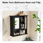 Smuxee Bathroom Cabinet over The Toilet Storage,Medicine Cabinet with Mirror Door