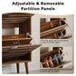 Semiocthome 23.6" Shoe Cabinet with 2 Flip Drawers Wood Shoe Organizer for Entryway, Walnut