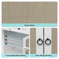 Algherohein Wood Kitchen Trash Can Storage Cabinet,Dining Room Sideboards and Buffets Recycling Bin