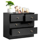 Algherohein Wood Small Dressers with Drawer for Bedroom,Modern Drawers Storage Cabinet