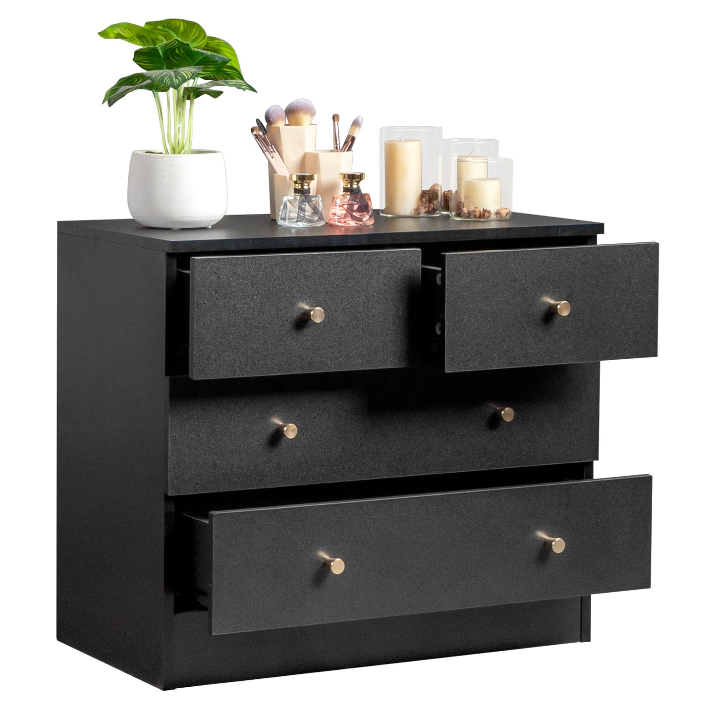 Algherohein Wood Small Dressers with Drawer for Bedroom,Modern Drawers Storage Cabinet