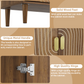 Algherohein Pantry Storage Cabinet with Doors and Drawers,Wood Kitchen Cabinets Storage