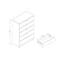 Smuxee Modern 5 Drawer Dressers for Bedroom, Wood Storage Chest of Drawers