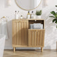 Semiocthome Laundry Hamper Cabinet with 2 Removable Fabric Bins, Storage Cabinet for Laundry Room, Bathroom Cabinet