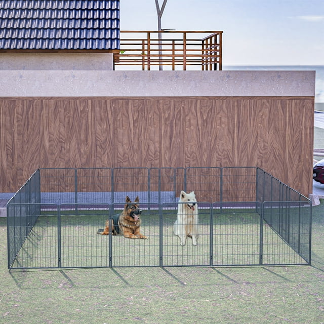 Smart FENDEE Dog Playpen Heavy Duty Pet Fence Metal Exercise Pens Outdoor
