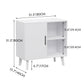 Semiocthome Modern Sideboard Storage Cabinet Wood Accent Buffet Cabinet for Kitchen in White Finish
